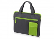 Конференц сумка Session, серый/зеленый