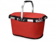 Изотермическая сумка-холодильник FROST складная с алюминиевой рамой, красный