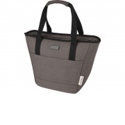 Пищевая сумка-холодильник Joey из брезента, переработанного по стандарту GRS, объемом 6 л на 9 банок, серый