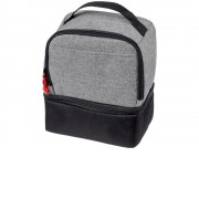 Двойная сумка-холодильник для ланчей, серый/черный