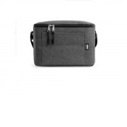 Сумка-холодильник BISMAR из полиэстера RPET, черный меланж