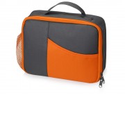 Изотермическая сумка-холодильник Breeze для ланч-бокса, серый/оранжевый
