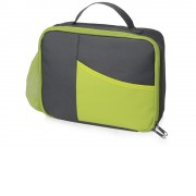 Изотермическая сумка-холодильник Breeze для ланч-бокса, серый/зел яблоко