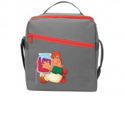 Сумка-холодильник Карлсон, серый/красный