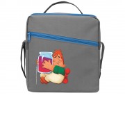 Сумка-холодильник Карлсон, серый/голубой