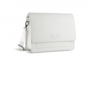 Сумка через плечо женская BUGATTI Elsa, белая, воловья кожа/полиэстер, 25х8,5х20 см