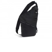 Сумка BUGATTI Blanc Delight, чёрная, нейлон RPET600D/тарпаулин/полиэстер, 22х10х33,5 см, 1 л