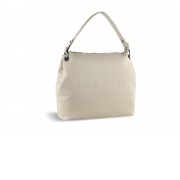 Сумка наплечная женская BUGATTI Daphne, бежевый цвет, воловья кожа/полиэстер, 34х13х30 см