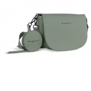Сумка наплечная женская BUGATTI Almata, с кошельком, мятная, полиуретан, 27х6х18,5 см