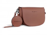 Сумка наплечная женская BUGATTI Almata, с кошельком, абрикосовая, полиуретан, 27х6х18,5 см