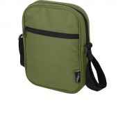 Byron сумка через плечо из переработанных материалов по стандарту GRS объемом 2 л - Оливковый
