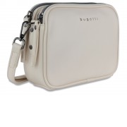 Сумка кросс-боди женская BUGATTI Almata, бежевая, полиуретан, 21,5х6х15 см