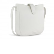 Сумка женская BUGATTI Elsa, белая, воловья кожа/полиэстер, 29х8х27 см