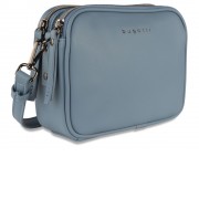 Сумка кросс-боди женская BUGATTI Almata, голубая, полиуретан, 21,5х6х15 см