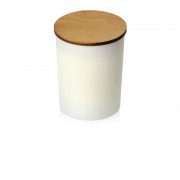 Свеча соевая ароматическая в стекле Niort, белая