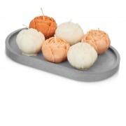 Набор свечей на подставке Пионы (Р)