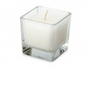 Свеча парафиновая парфюмированная в стекле Palo, прозрачная