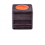 Свеча в декоративном подсвечнике, эбен, клубника