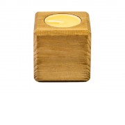 Свеча в декоративном подсвечнике, орех, манго