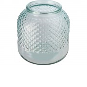 Подсвечник Estar из переработанного стекла, прозрачный