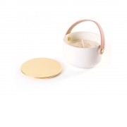 Свеча Valerie Concept с крышкой CNDL 5 PINK, белый/розовый