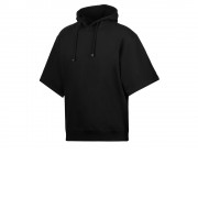 Толстовка с капюшоном, короткий рукав, черный