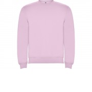 Свитшот с начесом Clasica унисекс, светло-розовый