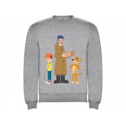 Свитшот с начесом Простоквашино унисекс, серый меланж