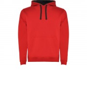 Толстовка с капюшоном Urban детская, красный/черный