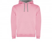 Толстовка с капюшоном Urban детская, светло-розовый/серый меланж