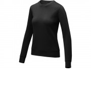 Женский свитер Zenon с круглым вырезом, черный