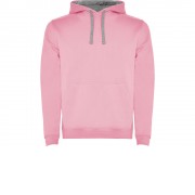 Толстовка с капюшоном Urban мужская, светло-розовый/серый меланж