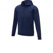 Мужской свитер анорак Sayan на молнии на половину длины с капюшоном, темно-синий