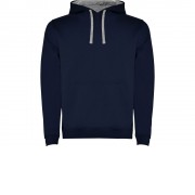 Толстовка с капюшоном Urban мужская, нэйви/серый меланж