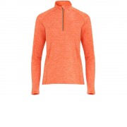 Толстовка с воротом на молнии женская Melbourne, меланжевый оранжевый