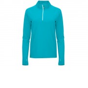 Толстовка с воротом на молнии женская Melbourne, бирюзовый