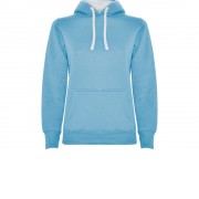 Толстовка с капюшоном Urban женская, небесно-голубой/белый