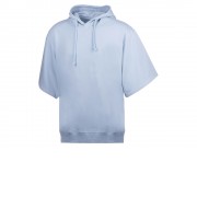 Толстовка с капюшоном, короткий рукав, небесно-голубой