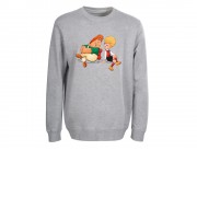 Свитшот 220гр унисекс Карлсон, серый меланж