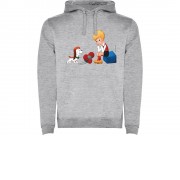 Толстовка с капюшоном Карлсон мужская, серый меланж