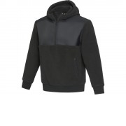 Evans трикотажная толстовка из искусственного меха унисекс - сплошной черный