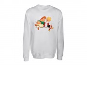 Свитшот 220гр унисекс Карлсон, белый