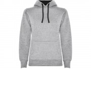 Толстовка с капюшоном Urban женская, серый/черный