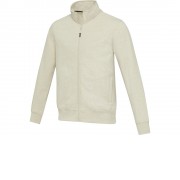 Galena унисекс-свитер с полноразмерной молнией из переработанных материалов Aware™ - Бежевый