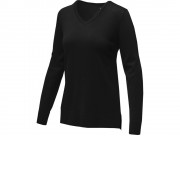 Женский пуловер с V-образным вырезом Stanton, черный