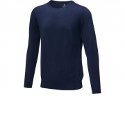 Мужской пуловер Merrit с круглым вырезом, темно-синий