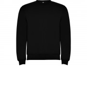 Свитшот с начесом Clasica унисекс, черный