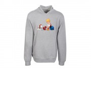 Худи из хлопка френч-терри 220 г/м2 Карлсон, серый меланж