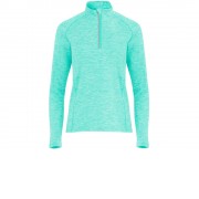 Толстовка с воротом на молнии женская Melbourne, ментоловый меланж