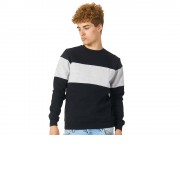 Свитшот блокинг Edinburgh, черный/серый меланж, мужской